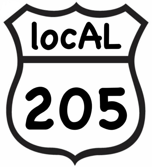 Decal - Alabama 205 LocAL