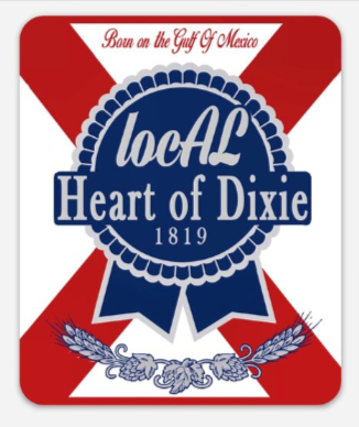 Decal - Heart Of Dixie