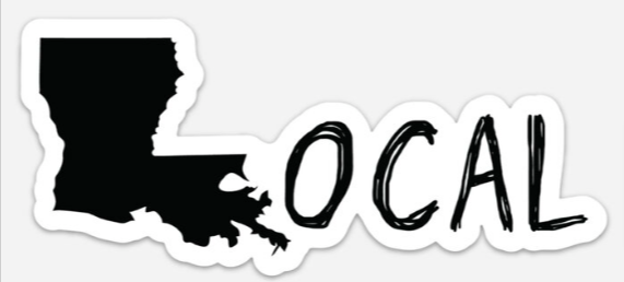 Decal - Louisiana LocAL - Black