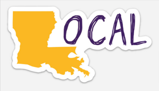 Decal - Louisiana LocAL - Gold